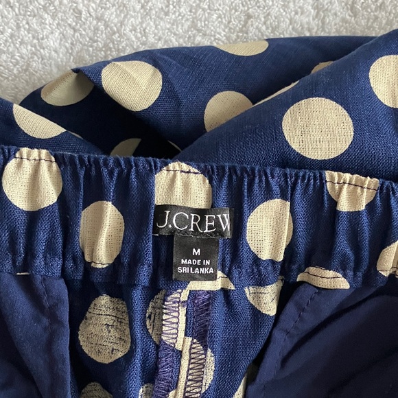 J. Crew Harbor pant in dot linen - Picture 2 of 9